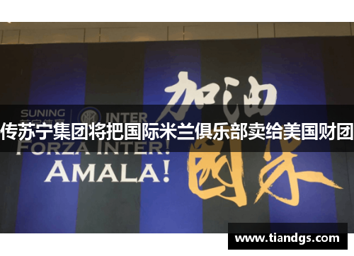 传苏宁集团将把国际米兰俱乐部卖给美国财团